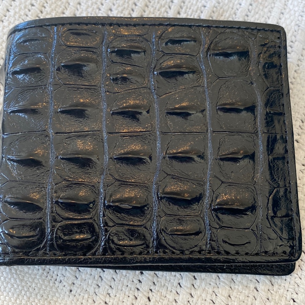 FINAL PRICE *Unisex Genuine Alligator 🐊 wallet in Black